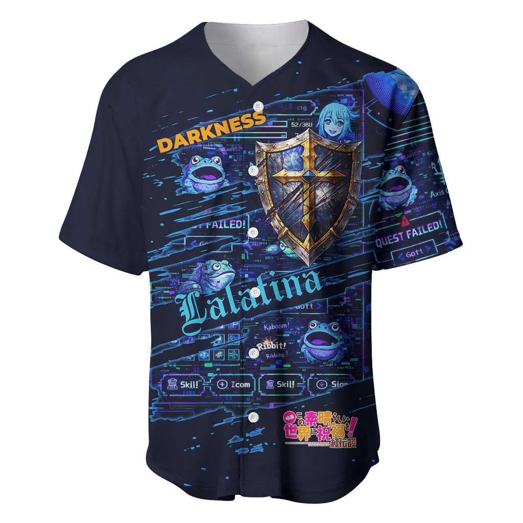 Darkness Lalatina Baseball Jersey Retro Anime RPG Interface Style