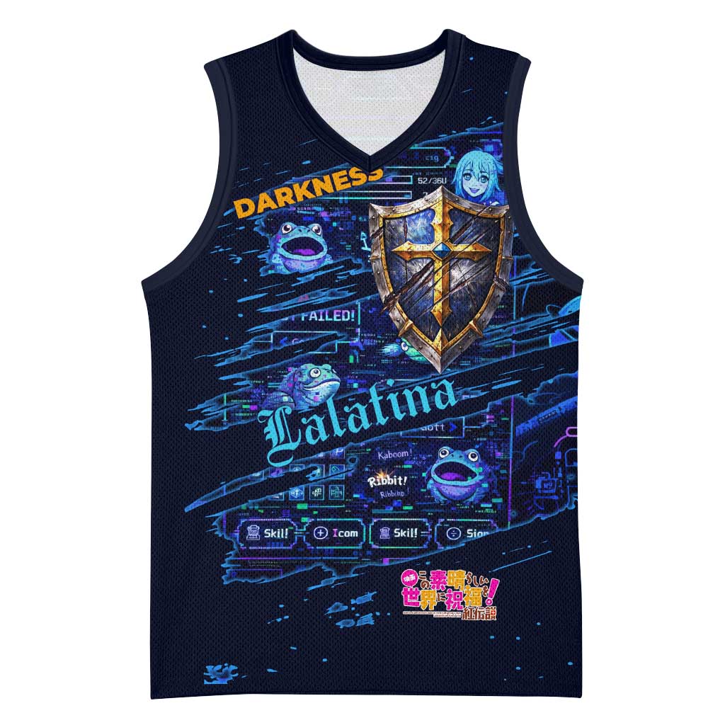 Darkness Lalatina Basketball Jersey Retro Anime RPG Interface Style