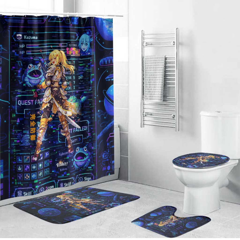 Darkness Lalatina Bathroom Set Retro Anime RPG Interface Style