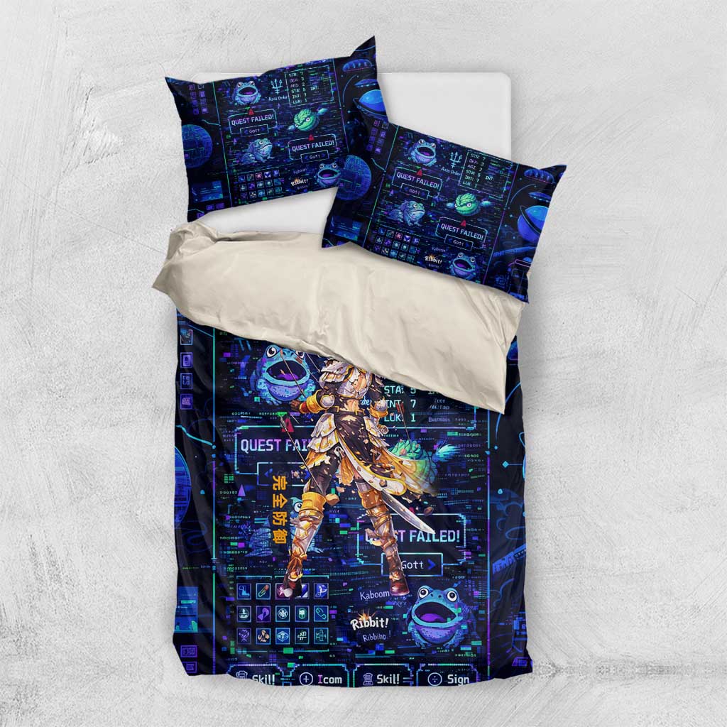 Darkness Lalatina Bedding Set Retro Anime RPG Interface Style