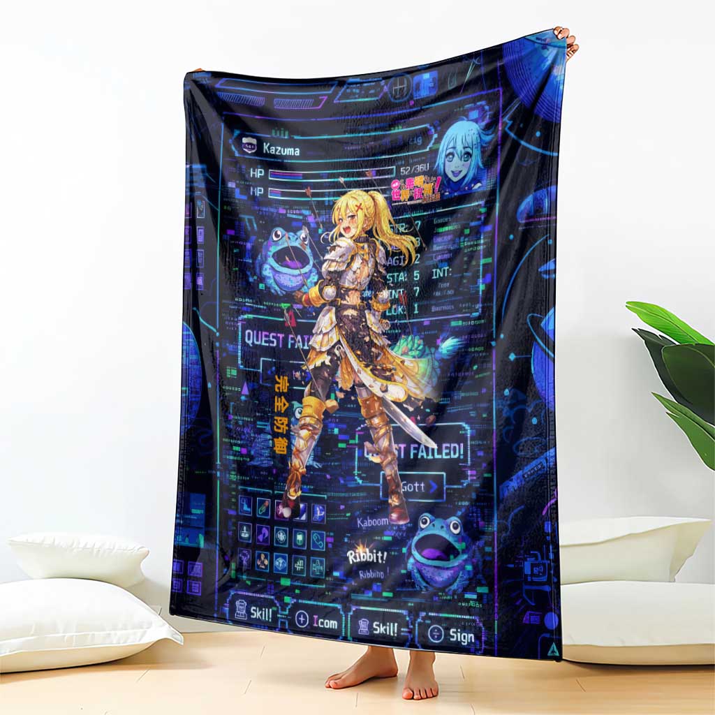 Darkness Lalatina Blanket Retro Anime RPG Interface Style