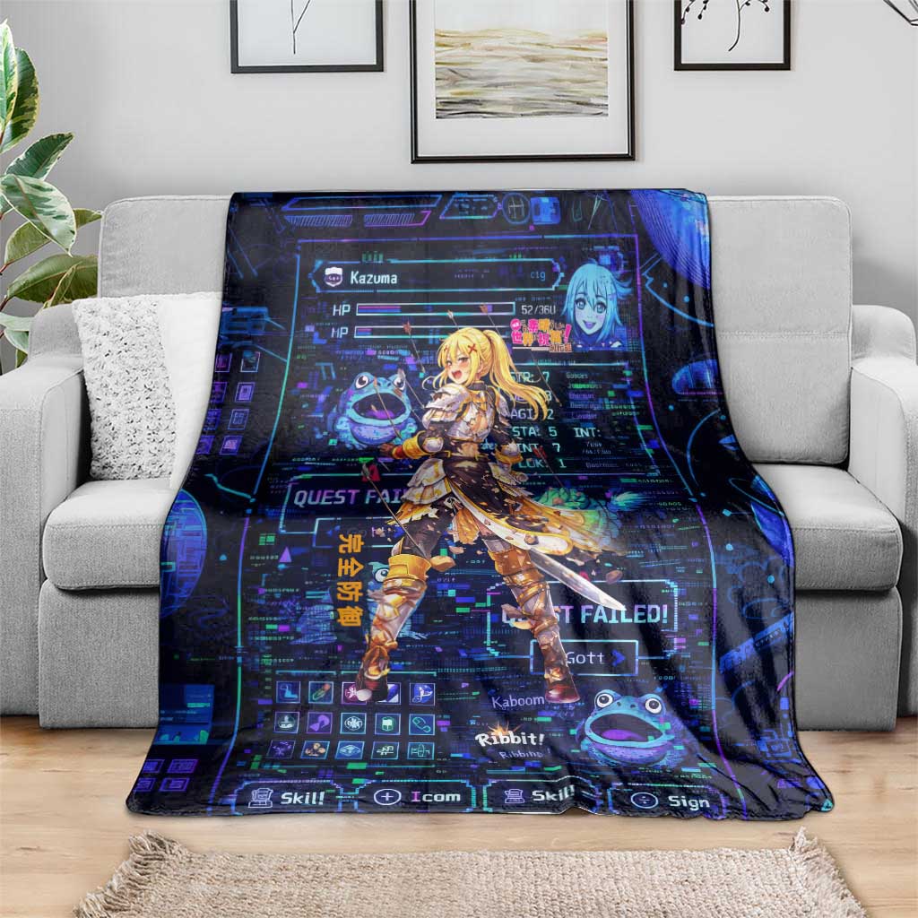 Darkness Lalatina Blanket Retro Anime RPG Interface Style