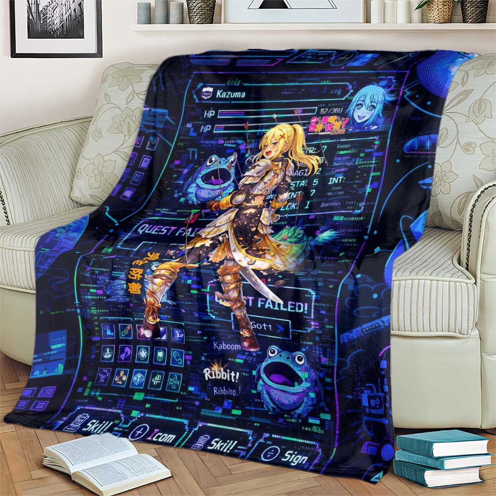 Darkness Lalatina Blanket Retro Anime RPG Interface Style