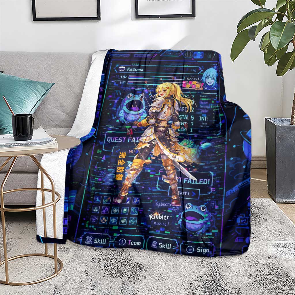 Darkness Lalatina Blanket Retro Anime RPG Interface Style