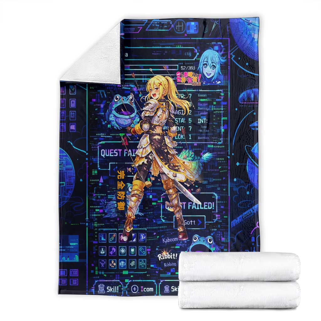Darkness Lalatina Blanket Retro Anime RPG Interface Style