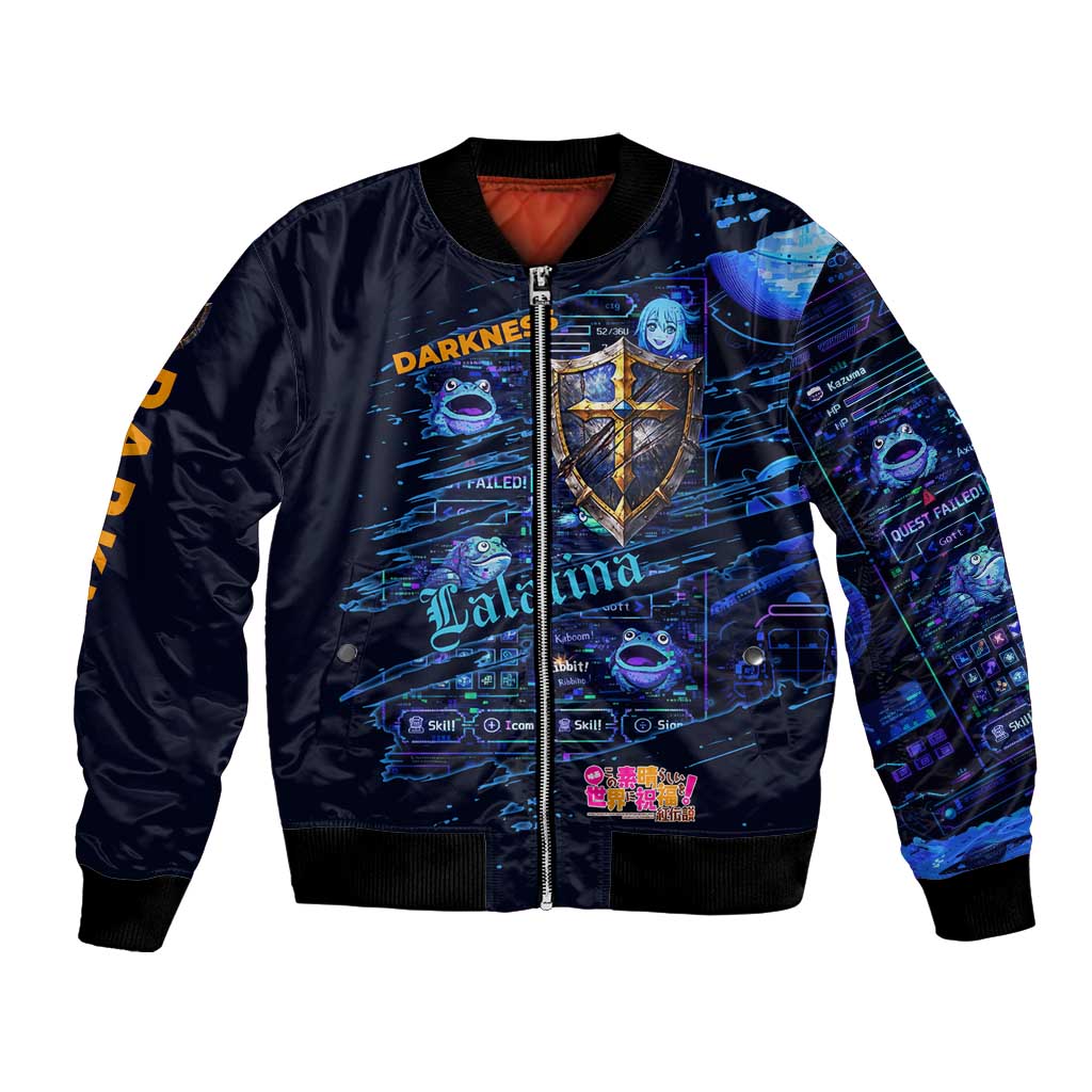 Darkness Lalatina Bomber Jacket Retro Anime RPG Interface Style