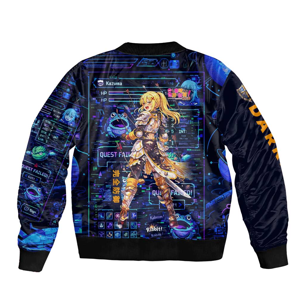 Darkness Lalatina Bomber Jacket Retro Anime RPG Interface Style