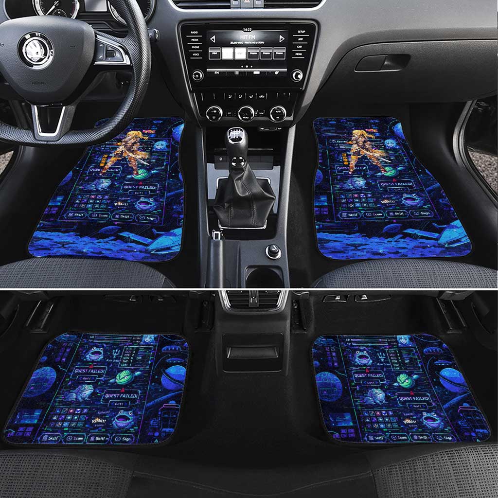 Darkness Lalatina Car Mats Retro Anime RPG Interface Style