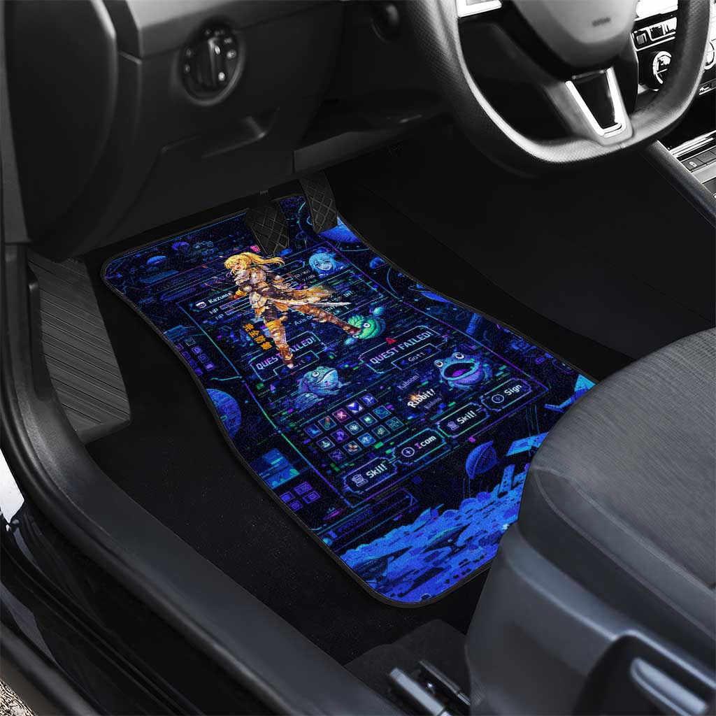 Darkness Lalatina Car Mats Retro Anime RPG Interface Style