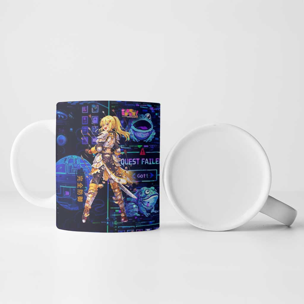 Darkness Lalatina Ceramic Mug Retro Anime RPG Interface Style
