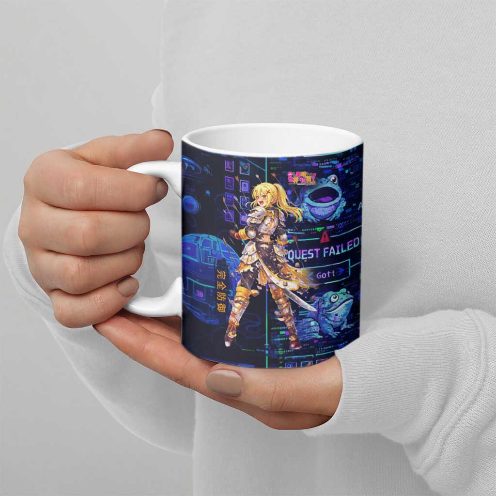 Darkness Lalatina Ceramic Mug Retro Anime RPG Interface Style