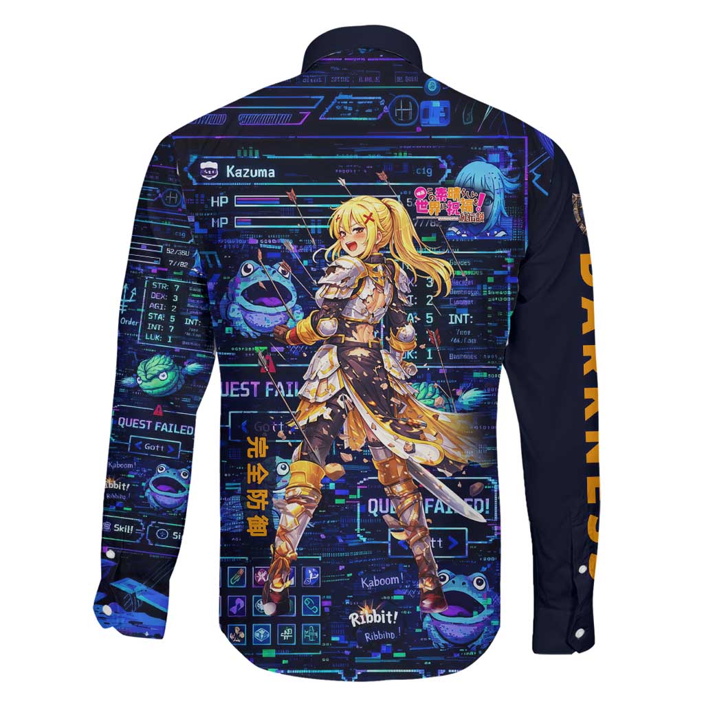 Darkness Lalatina Family Matching Mermaid Dress and Hawaiian Shirt Retro Anime RPG Interface Style