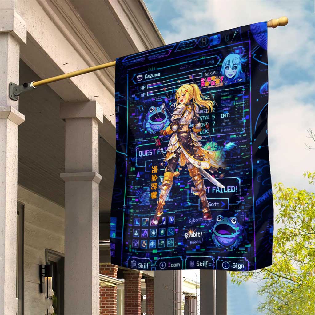 Darkness Lalatina Garden Flag Retro Anime RPG Interface Style