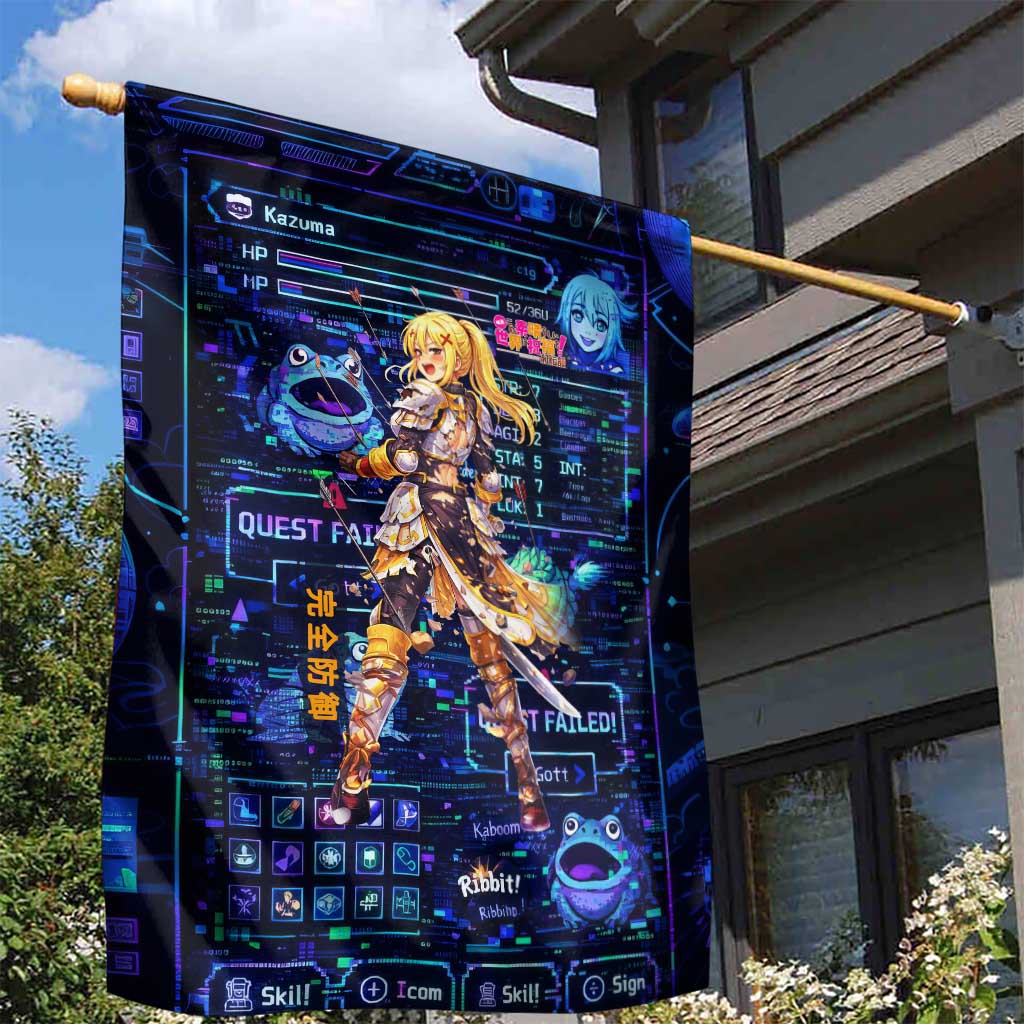 Darkness Lalatina Garden Flag Retro Anime RPG Interface Style