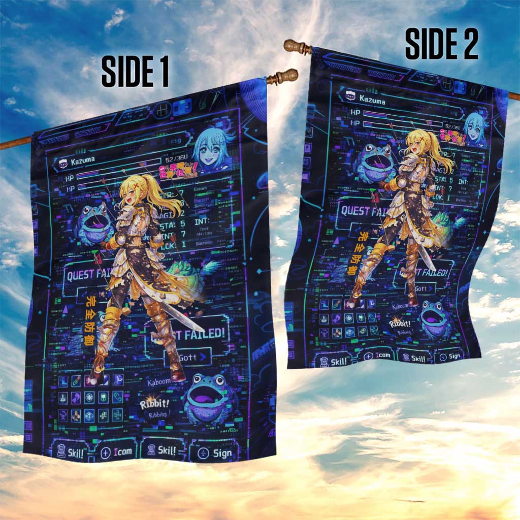 Darkness Lalatina Garden Flag Retro Anime RPG Interface Style