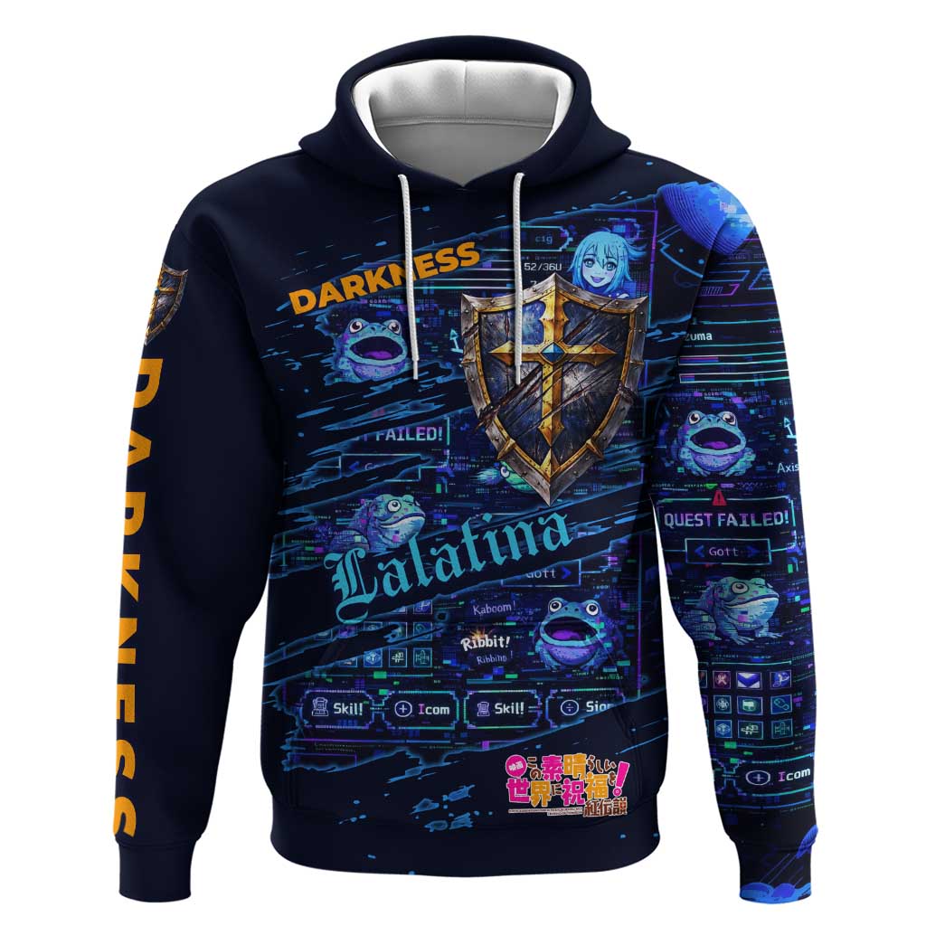 Darkness Lalatina Hoodie Retro Anime RPG Interface Style