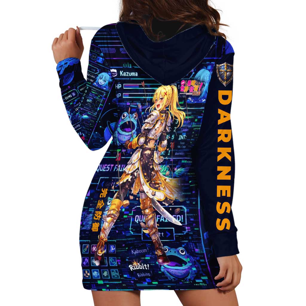 Darkness Lalatina Hoodie Dress Retro Anime RPG Interface Style