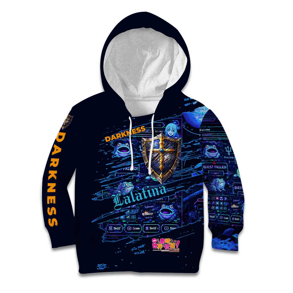 Darkness Lalatina Kid Hoodie Retro Anime RPG Interface Style
