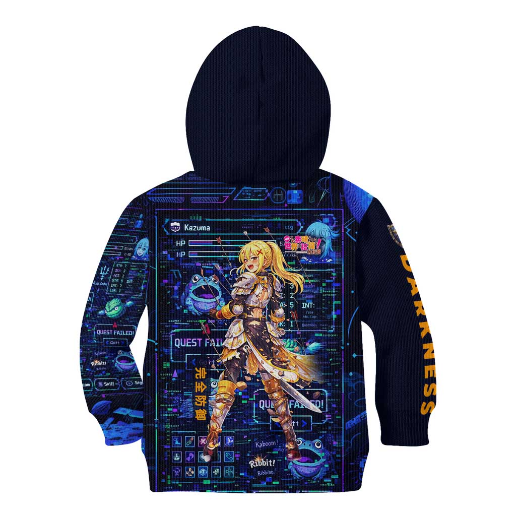 Darkness Lalatina Kid Hoodie Retro Anime RPG Interface Style