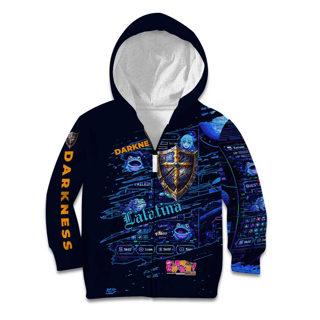 Darkness Lalatina Kid Hoodie Retro Anime RPG Interface Style