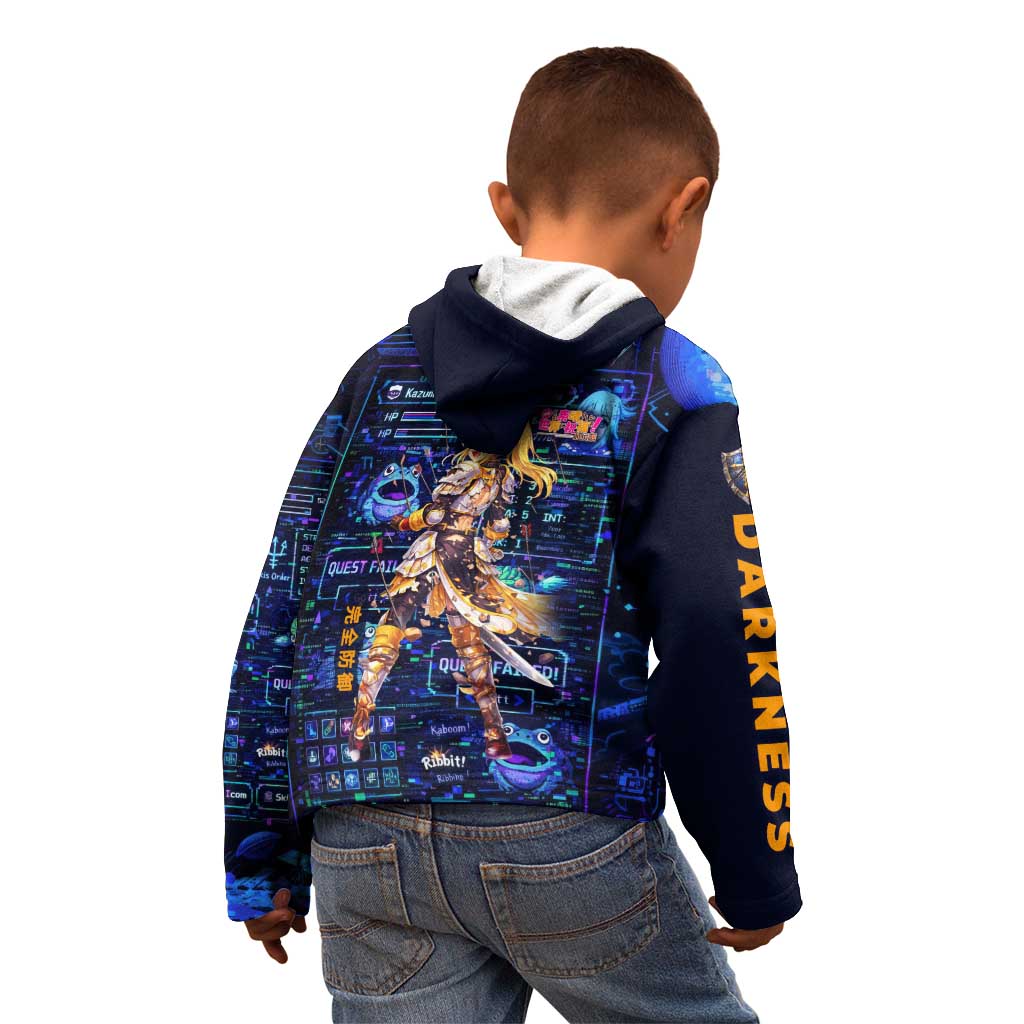 Darkness Lalatina Kid Hoodie Retro Anime RPG Interface Style