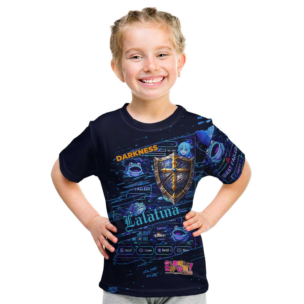 Darkness Lalatina Kid T Shirt Retro Anime RPG Interface Style
