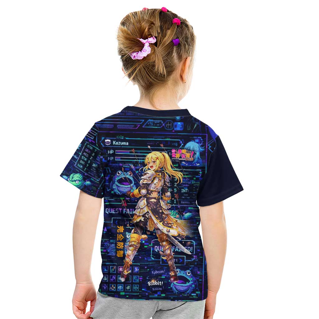 Darkness Lalatina Kid T Shirt Retro Anime RPG Interface Style