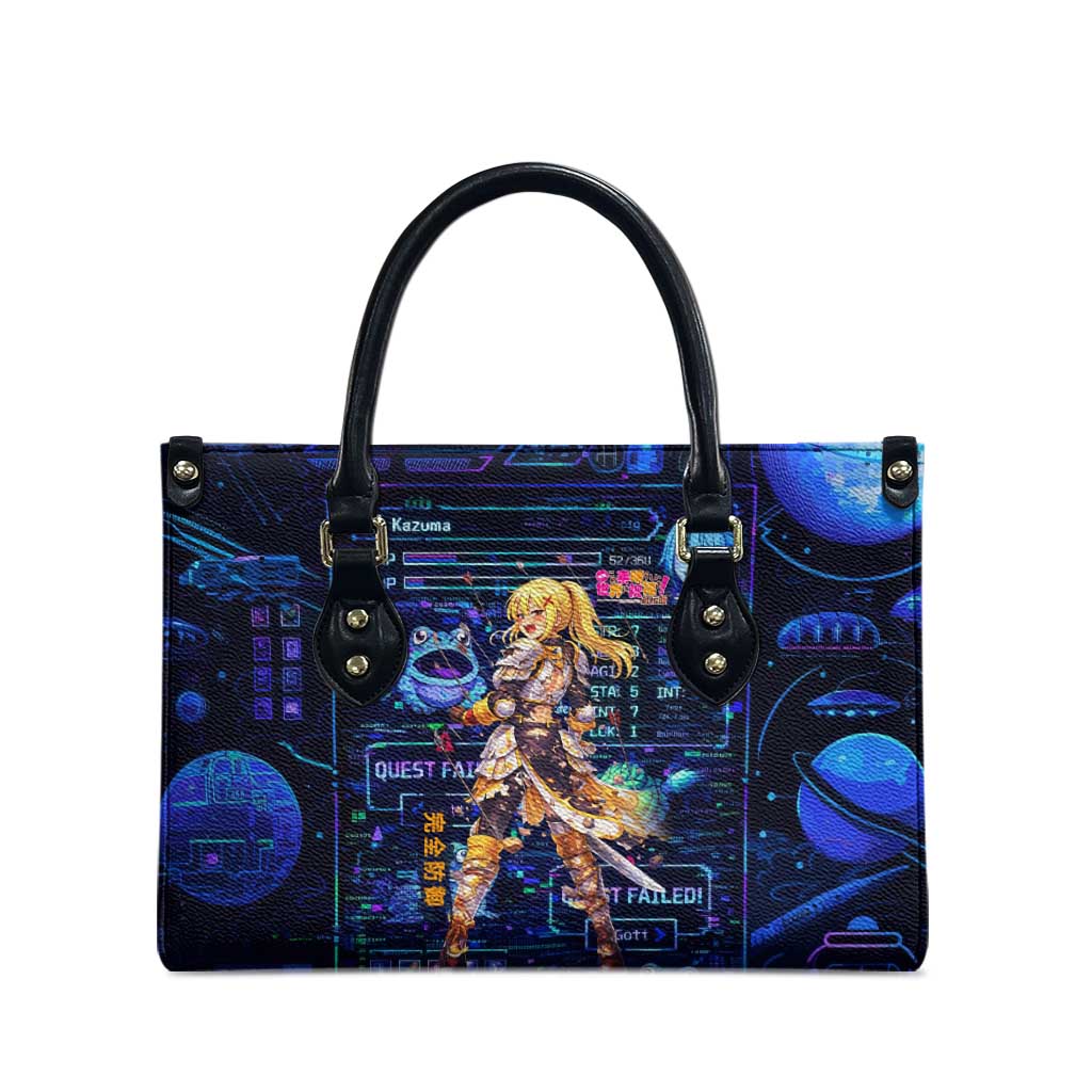 Darkness Lalatina Leather Bag Retro Anime RPG Interface Style