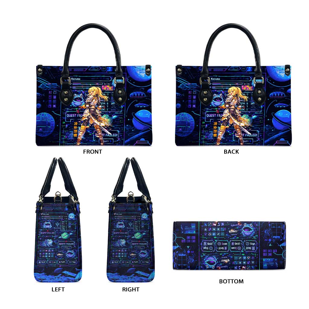 Darkness Lalatina Leather Bag Retro Anime RPG Interface Style
