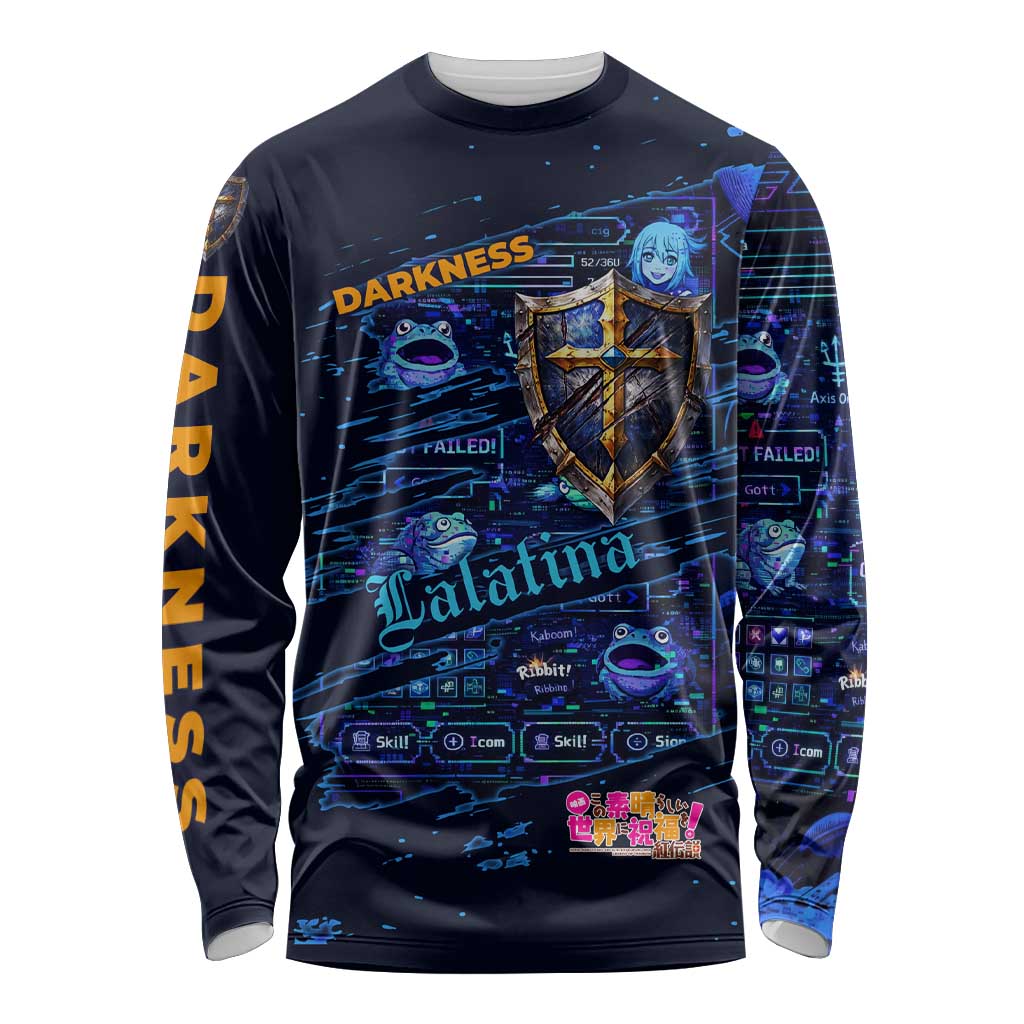 Darkness Lalatina Long Sleeve Shirt Retro Anime RPG Interface Style