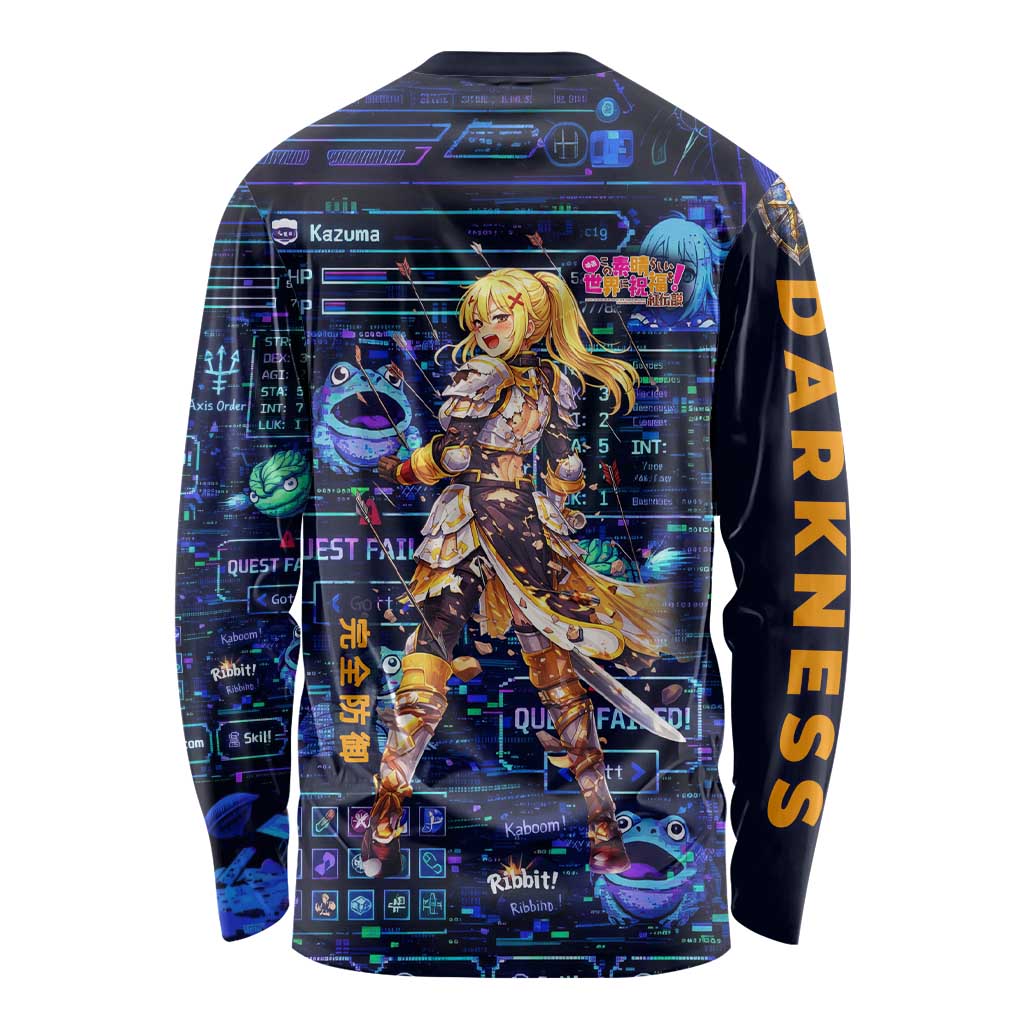 Darkness Lalatina Long Sleeve Shirt Retro Anime RPG Interface Style