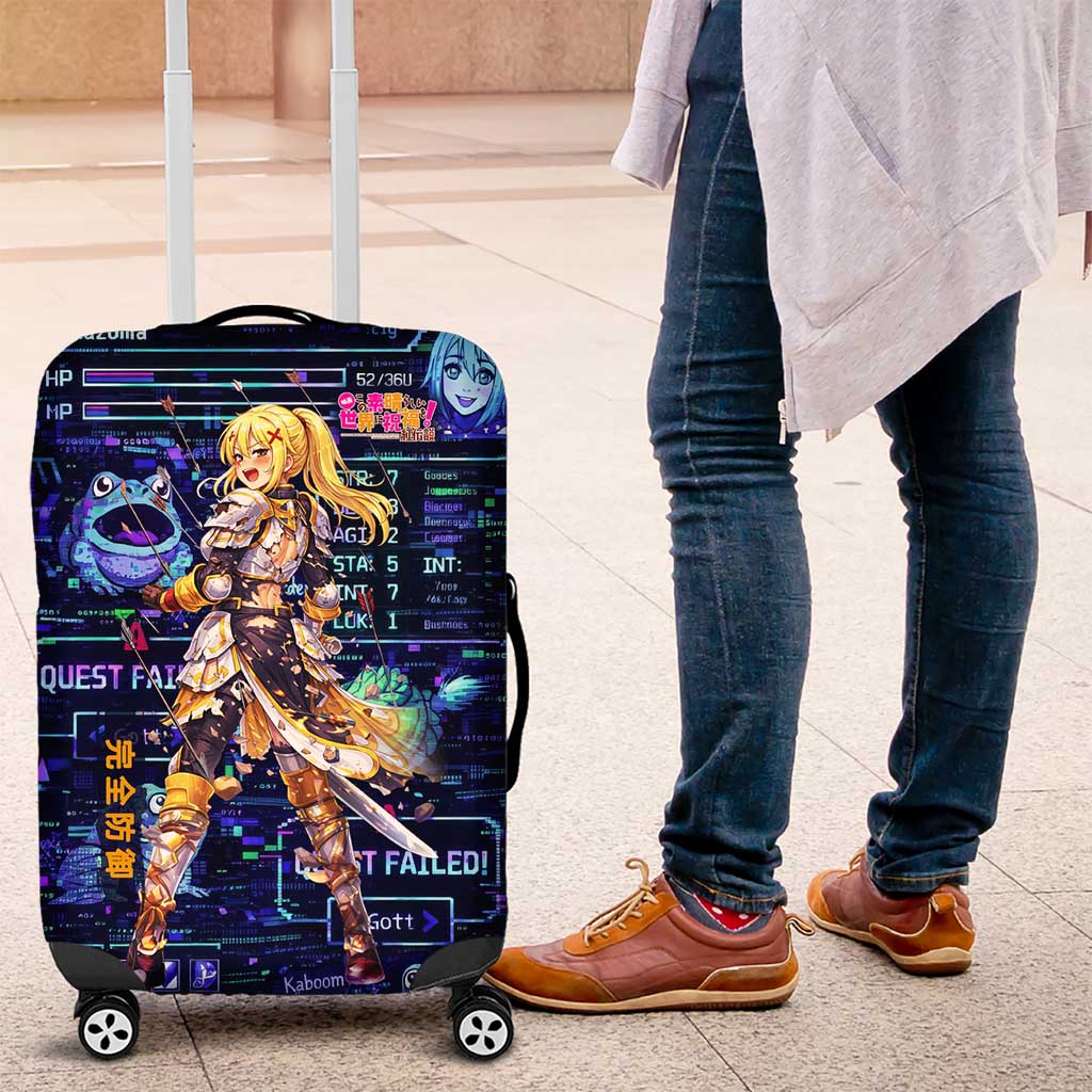 Darkness Lalatina Luggage Cover Retro Anime RPG Interface Style