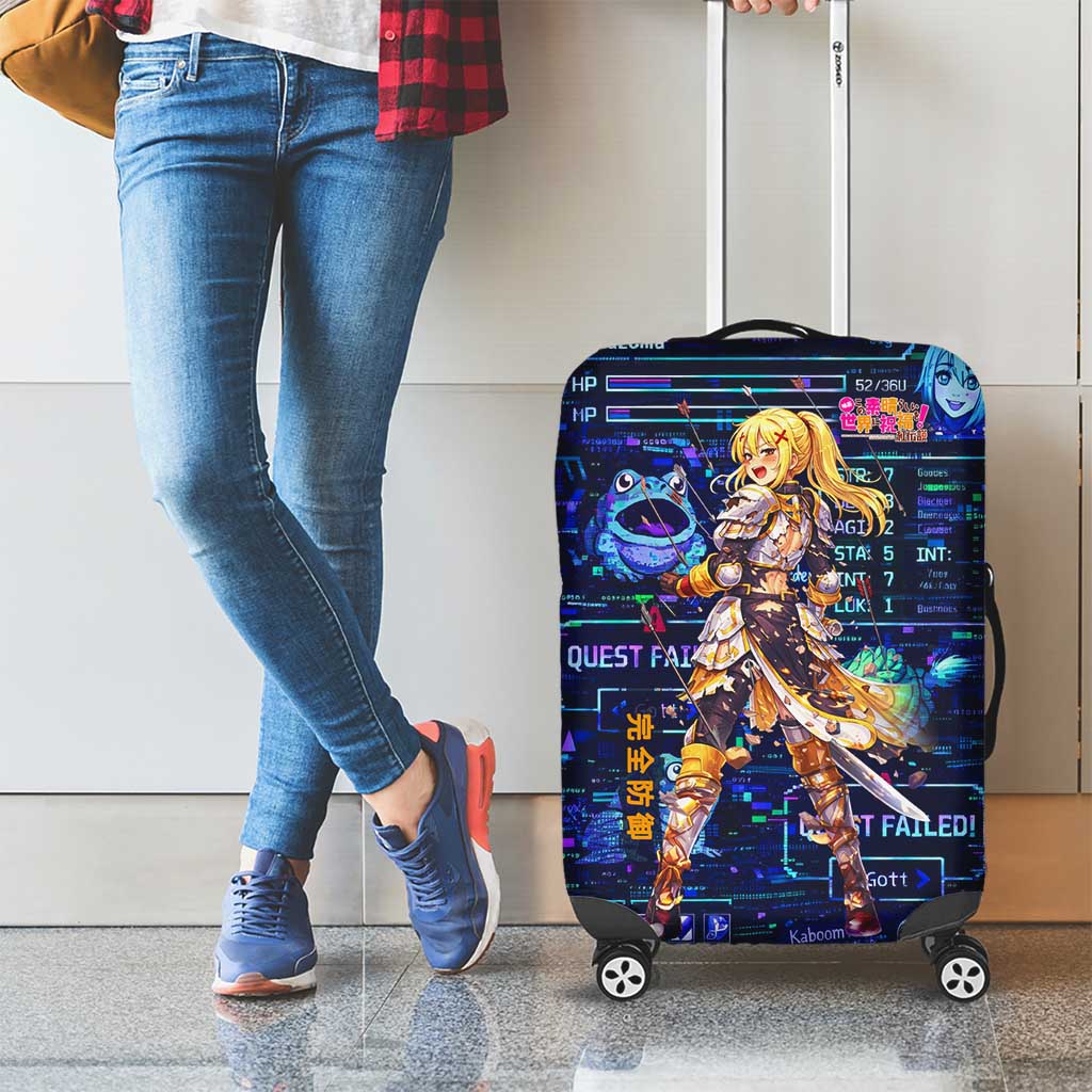 Darkness Lalatina Luggage Cover Retro Anime RPG Interface Style