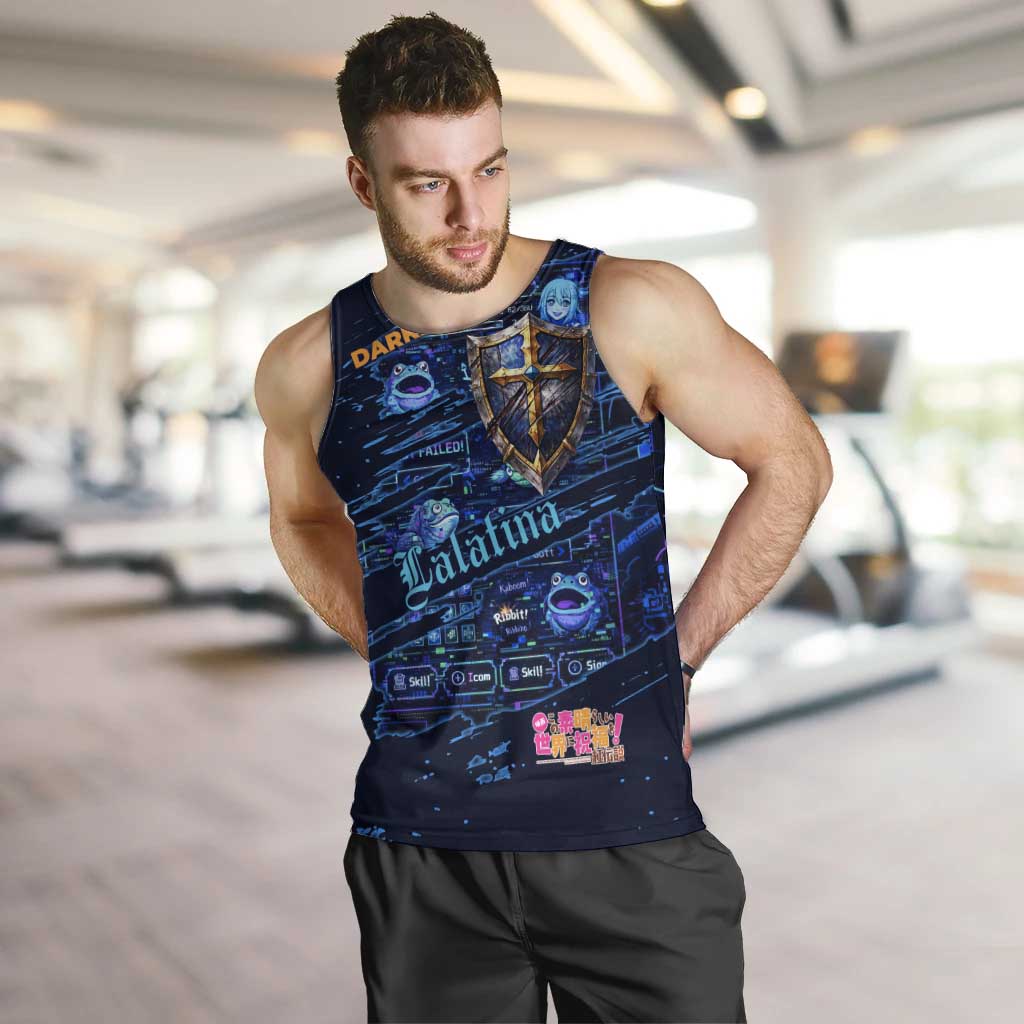 Darkness Lalatina Men Tank Top Retro Anime RPG Interface Style