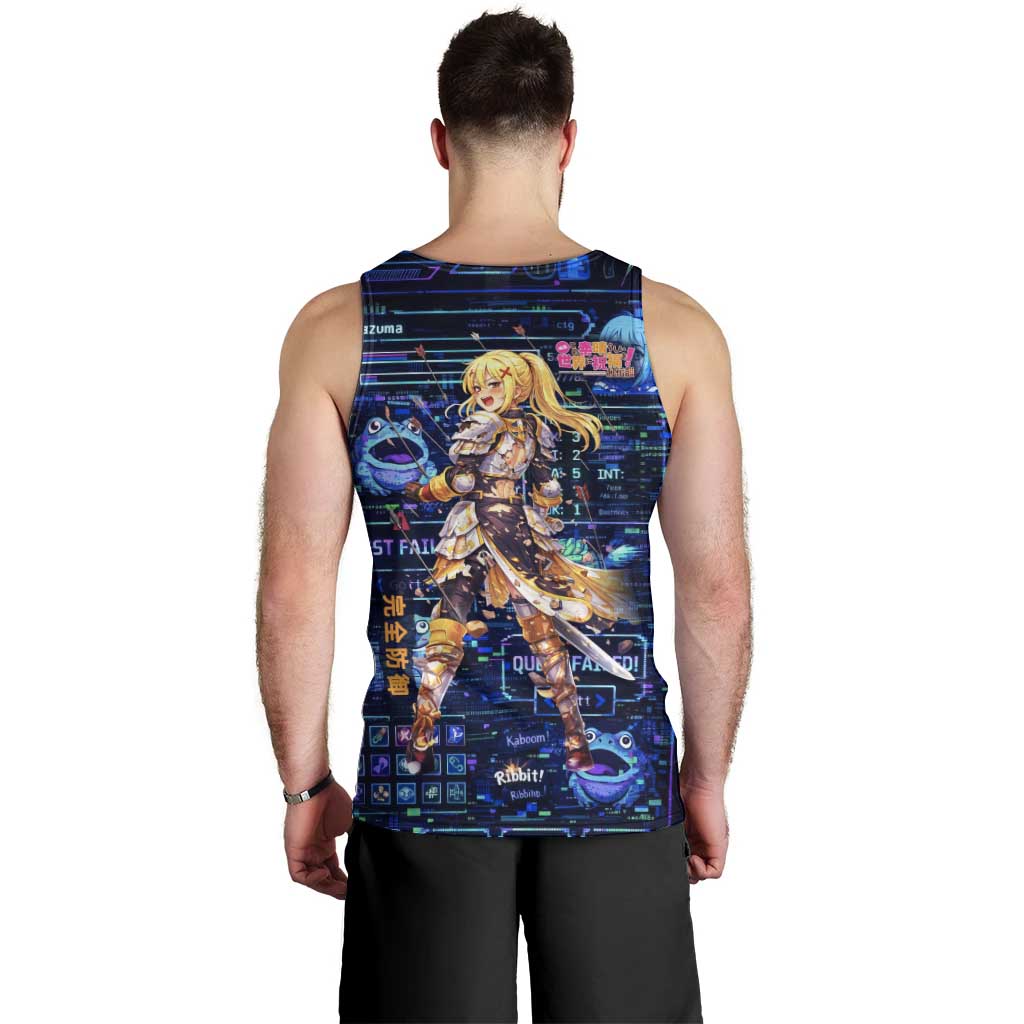 Darkness Lalatina Men Tank Top Retro Anime RPG Interface Style