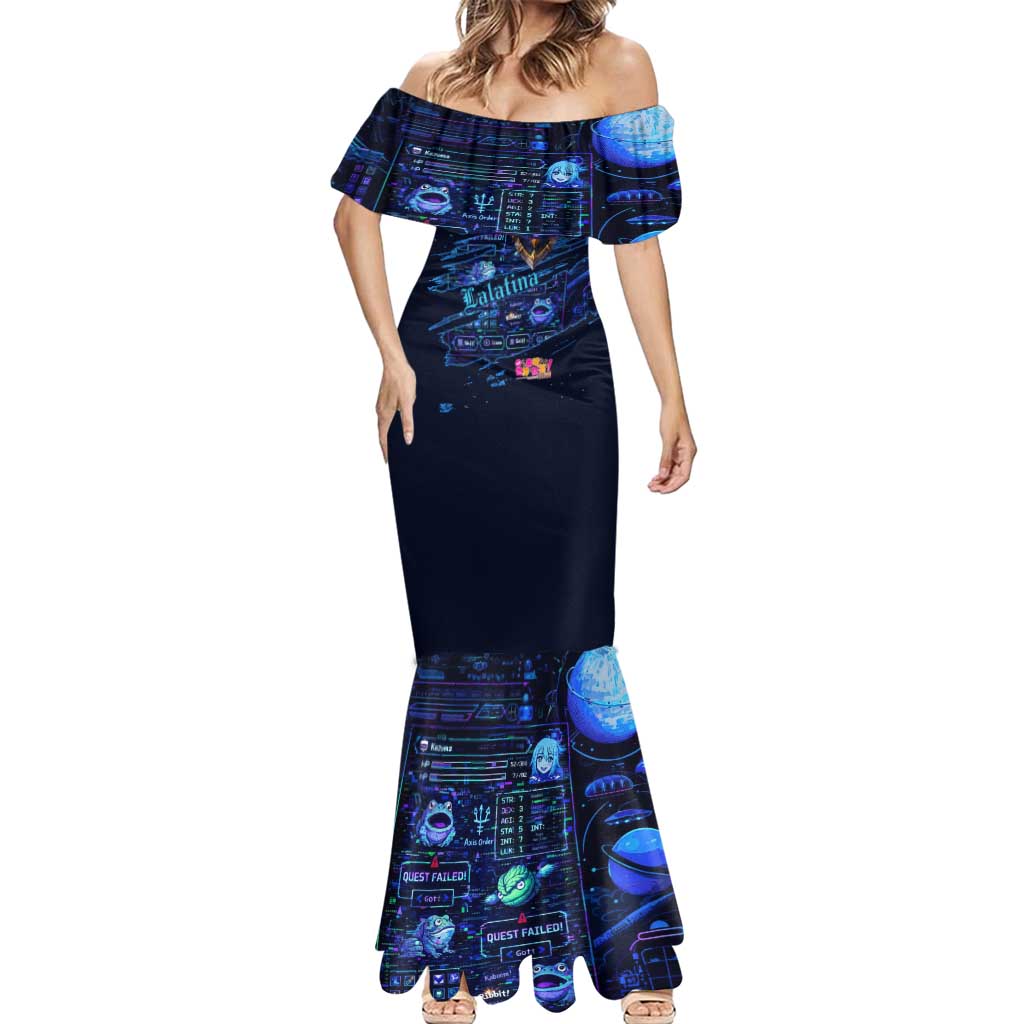 Darkness Lalatina Mermaid Dress Retro Anime RPG Interface Style