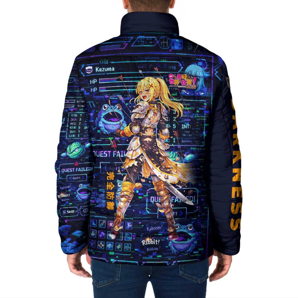 Darkness Lalatina Padded Jacket Retro Anime RPG Interface Style