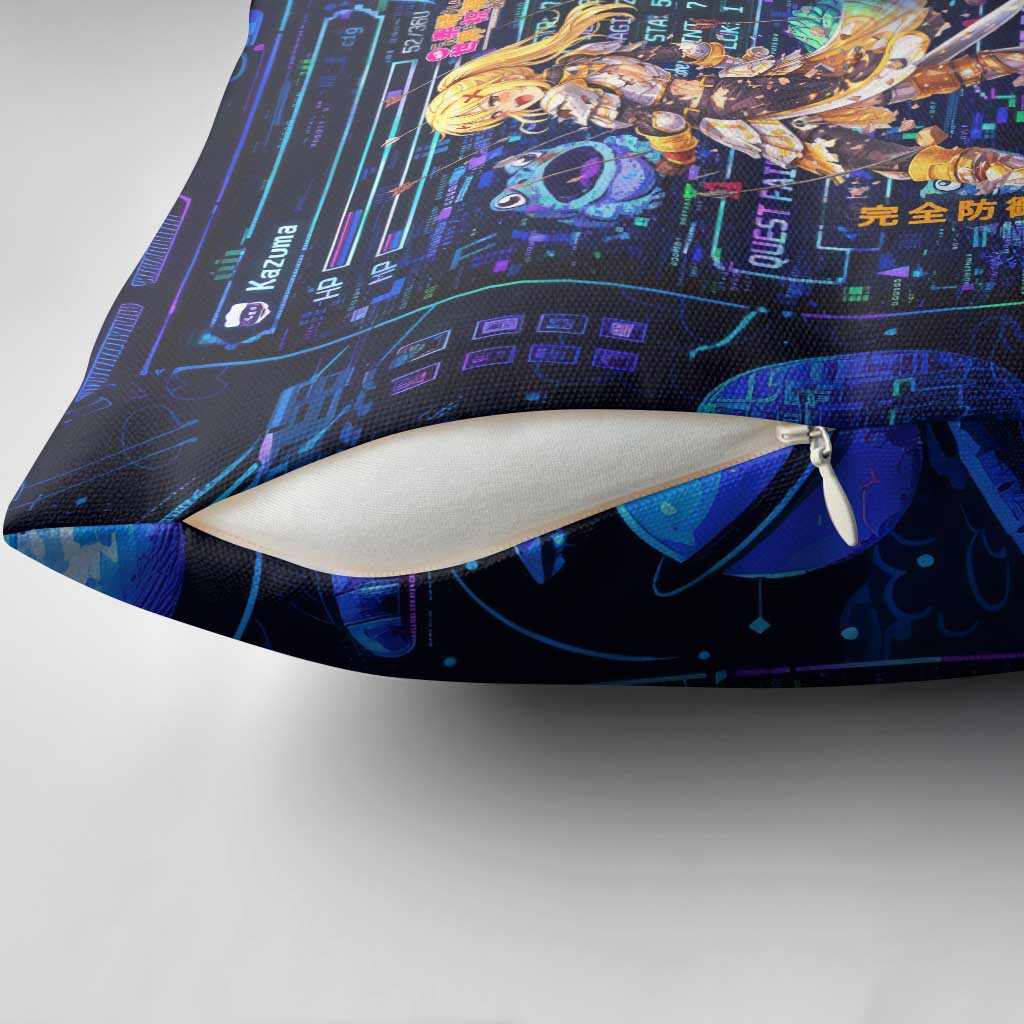 Darkness Lalatina Pillow Cover Retro Anime RPG Interface Style
