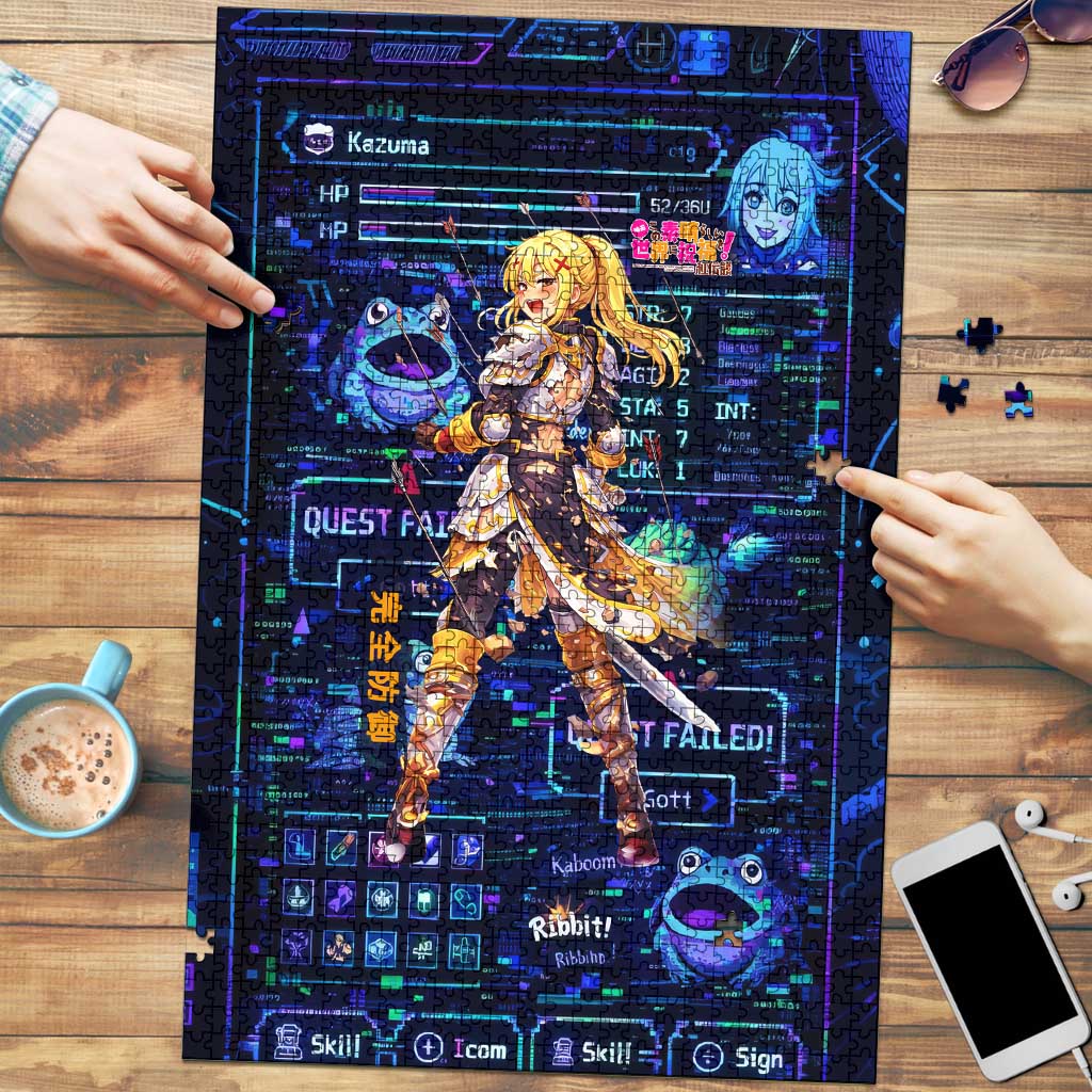Darkness Lalatina Puzzle Retro Anime RPG Interface Style