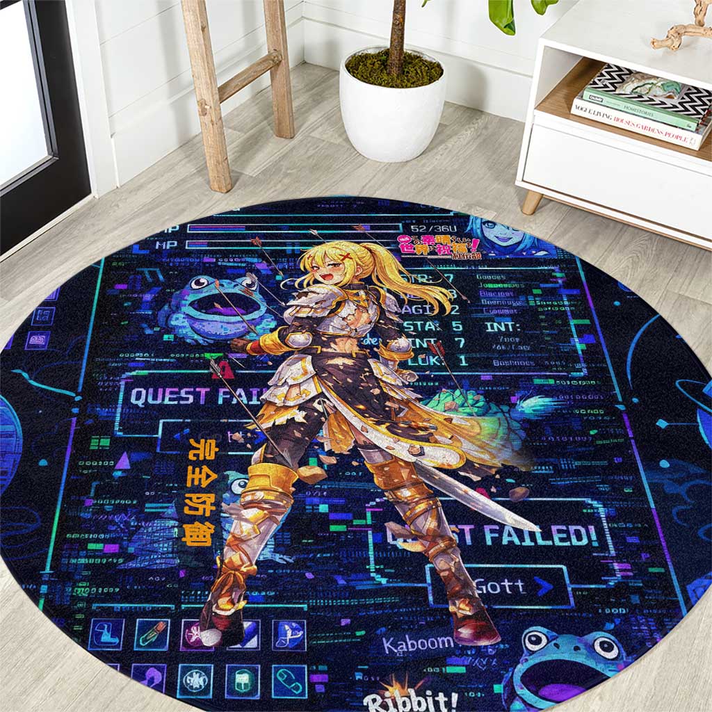 Darkness Lalatina Round Carpet Retro Anime RPG Interface Style