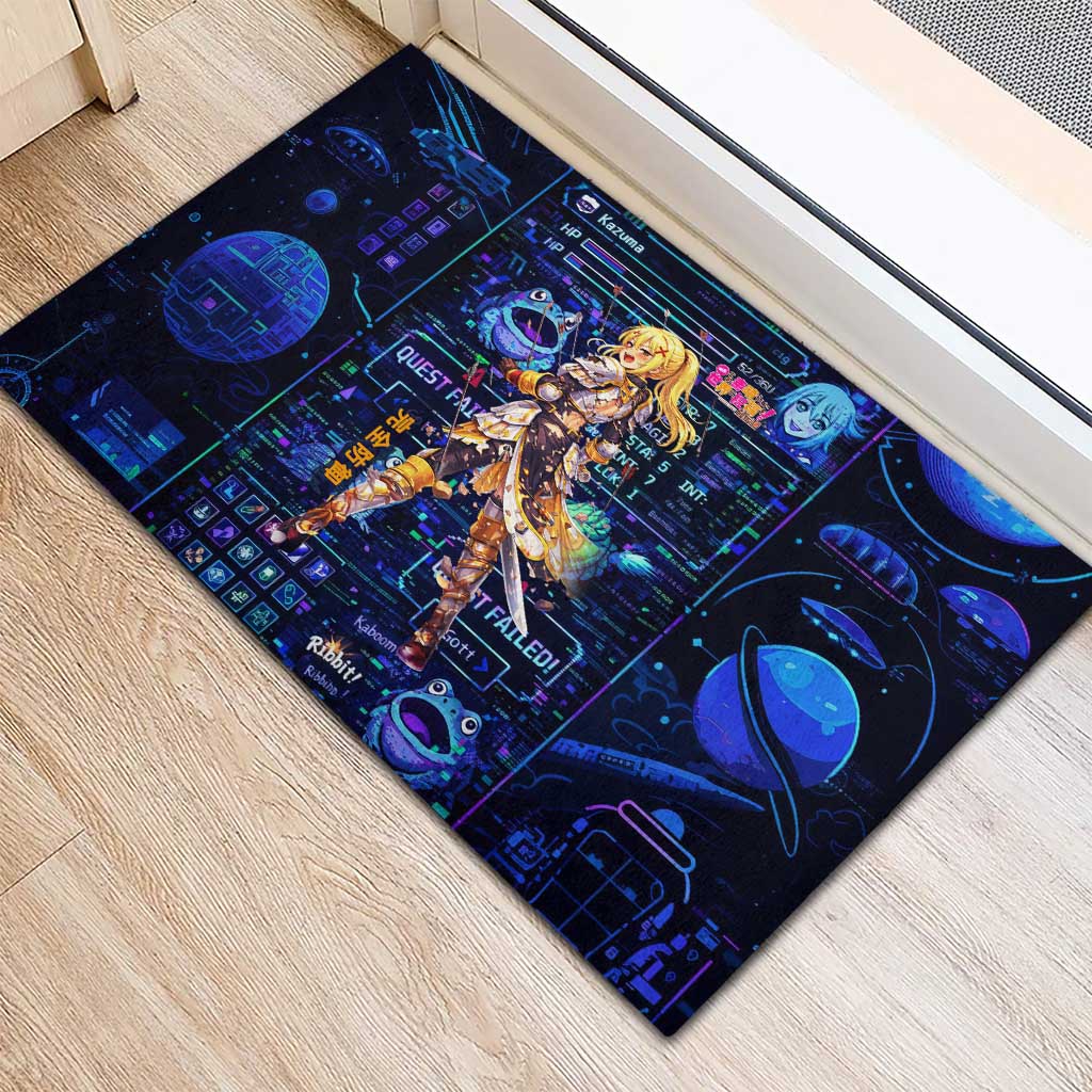 Darkness Lalatina Rubber Doormat Retro Anime RPG Interface Style