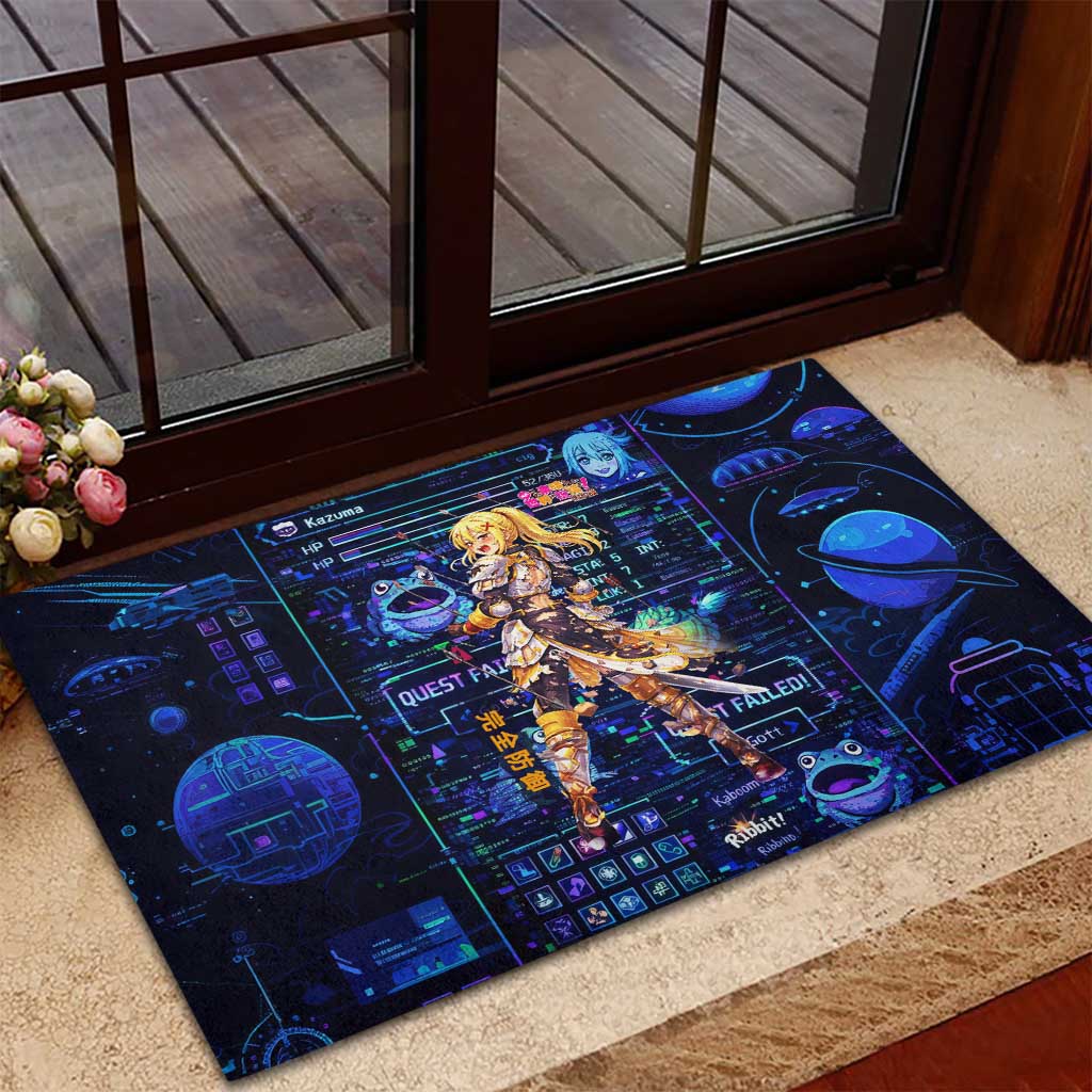 Darkness Lalatina Rubber Doormat Retro Anime RPG Interface Style