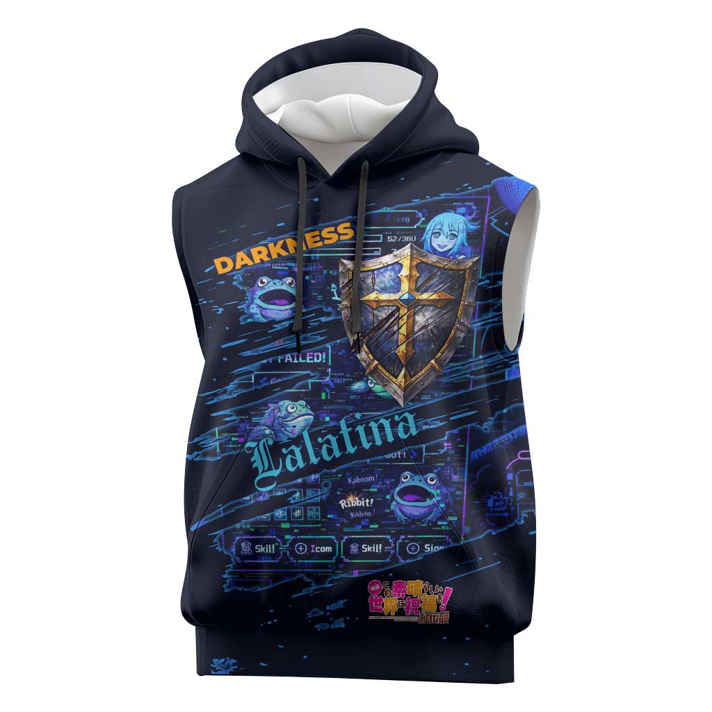 Darkness Lalatina Sleeveless Hoodie Retro Anime RPG Interface Style