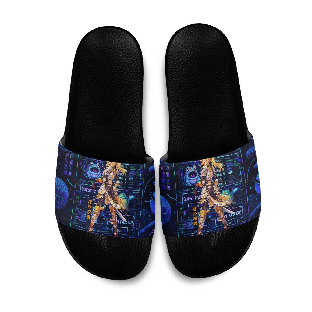 Darkness Lalatina Slide Sandals Retro Anime RPG Interface Style