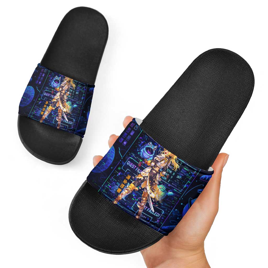 Darkness Lalatina Slide Sandals Retro Anime RPG Interface Style