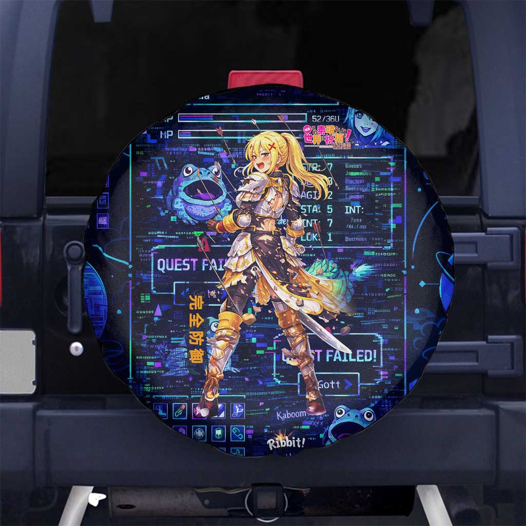 Darkness Lalatina Spare Tire Cover Retro Anime RPG Interface Style