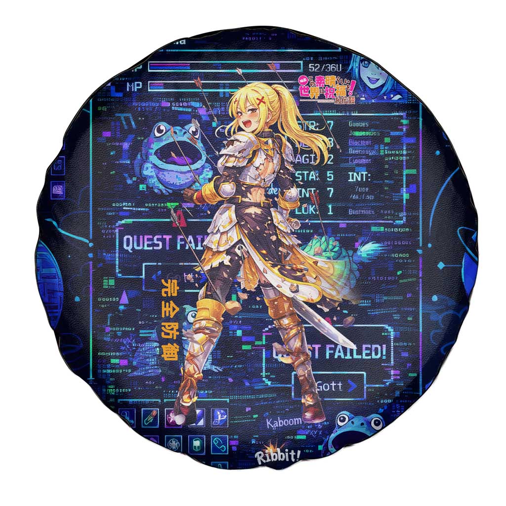 Darkness Lalatina Spare Tire Cover Retro Anime RPG Interface Style