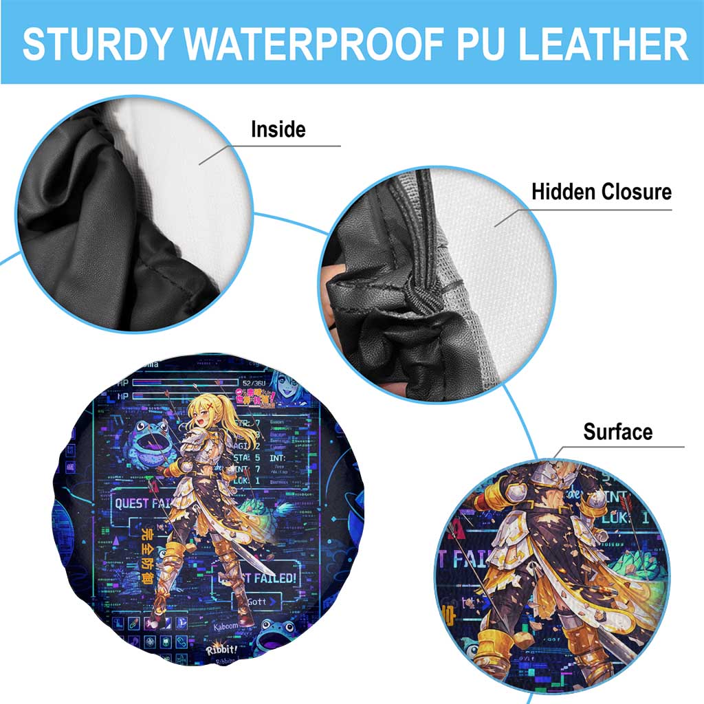 Darkness Lalatina Spare Tire Cover Retro Anime RPG Interface Style