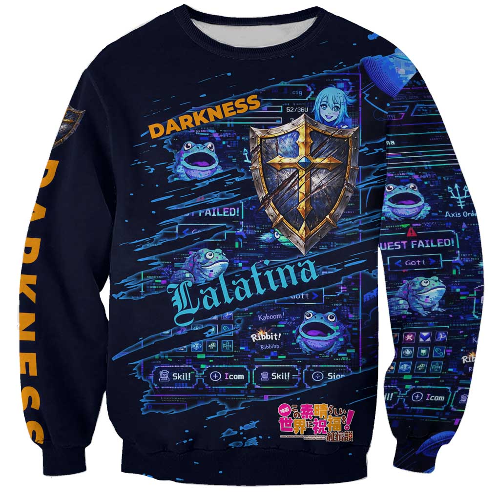 Darkness Lalatina Sweatshirt Retro Anime RPG Interface Style