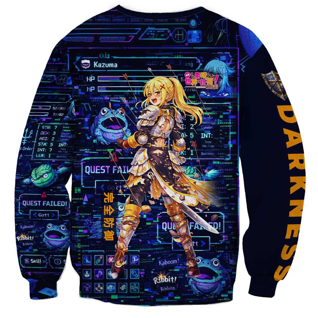 Darkness Lalatina Sweatshirt Retro Anime RPG Interface Style